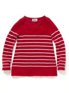 Striped Boatneck Sweater by Autumn Cashmere