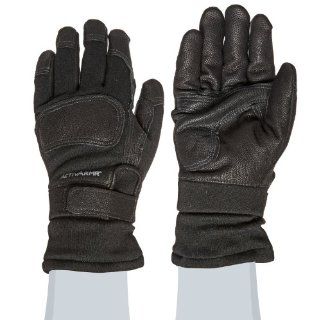 Ansell ActivArmr 46 456 Nomex Kevlar Flame Resistant Cold Weather Tactical Combat Glove with Textured Grip, Cut Resistant, Extended Cuff, 11 1/4" Length, Large, Black (1 Pair) Cut Resistant Safety Gloves