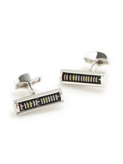 London Maze Cylinder Sports Ring Cufflinks by Tateossian