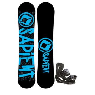 Sapient Yeti Snowboard 166 w/ Sapient Stash Snowboard Bindings board binding package 1698