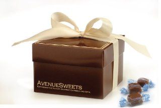 AvenueSweets Sea Salt Caramels   1 lb. Box  Caramel Candy  Grocery & Gourmet Food