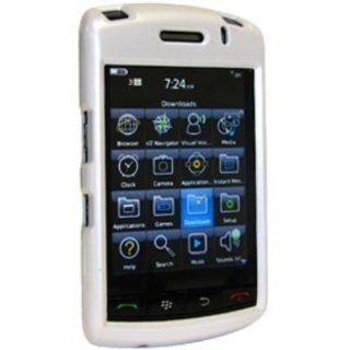 Amzer Polished Snap On Crystal Hard Case for BlackBerry Storm 9530/9500   White Cell Phones & Accessories