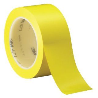 3M Vinyl Tape 471 Yellow, 2 in x 36 yd, Conveniently Packaged (Pack of 1)