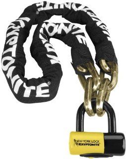 Kryptonite New York Fahgettabouditi Chain with NY Disc Lock   3ft. 3in. 720018 999485 Automotive