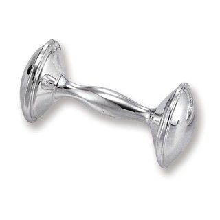 Silver plated Dumbbell Rattle Jewelry