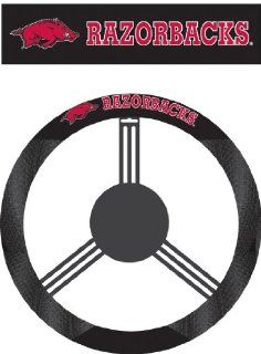 NCAA Arkansas Razorbacks Poly Suede Steering Wheel Cover Sports & Outdoors