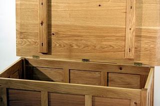 oak blanket chest by stephen morris furniture