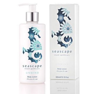 unwind body lotion by seascape island apothecary