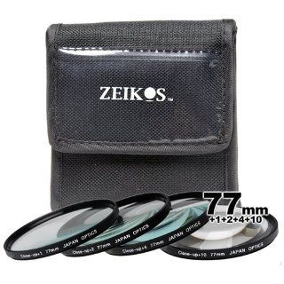 Zeikos ZE CU477 Closeup Filter Set 77MM (4 Piece)  Camera Lens Filter Sets  Camera & Photo