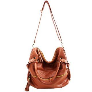 THG Brown Fashion Lady Women Young Girl Casual Adjustable Clutch Tote Shoulder Messenger Handbags Purse Hobo Bag  Toiletry Bags  Beauty