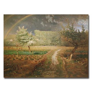Jean Francois Millet 'Spring at Barbizon 1868' Canvas Art Trademark Fine Art Canvas
