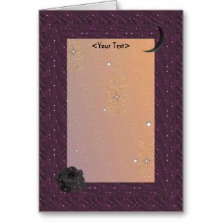 Softly Gothic  Frame Template Greeting Card