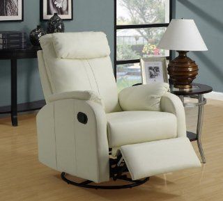 36 in. Rocker Recliner (Ivory)   Chair Arms