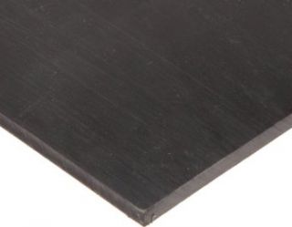 Polyurethane Sheet, Adhesive Backed, ASTM D 470, Black, 1/4" Thick, 12" Width, 12" Length Polyurethane Rubber Raw Materials
