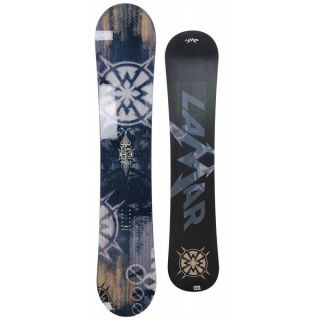 Lamar Realm Snowboard Wide Red/Wood 156