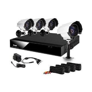 Zmodo Surveillance KDS4 BARCZ4ZN 4Channel H.264 DVR No HDD 4 CMOS 480TVL 30feet IR Remote  Complete Surveillance Systems  Camera & Photo