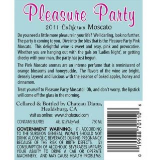 Pleasure Party NV Pink Moscato Rose 750 mL Wine