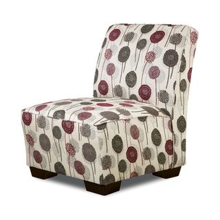 Furniture of America Modern Dandelion Print Upholstered Armless Chair Furniture of America Chairs