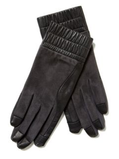 Suede and Leather Gloves by Rick Owens