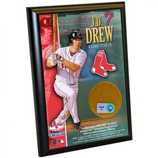 JD Drew Red Sox Dirt Plaque by Steiner Sports