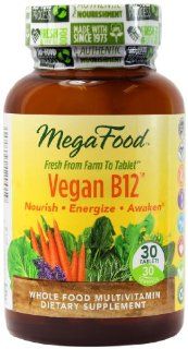 MegaFood Vegan B12 Tablets, 30 Count (FFP) Health & Personal Care