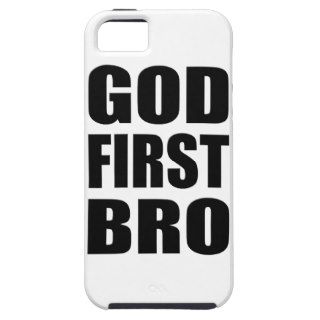 GOD FIRST BRO, Custom Christian iPhone 5 Cases