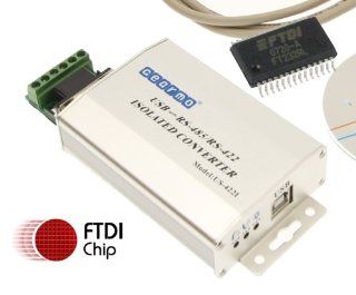 FTDI Chip USB to RS485 / RS422 Industrial Isolated with DB 9/RJ45/Terminal Screw Output Computers & Accessories
