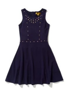 Studded Fit & Flare Dress by Nicole Miller