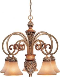 Minka Lavery 1575 477 5 Light 1 Tier Chandelier from the Salon Grand Collection, Florence Patina    