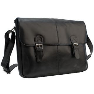 leather london messenger bag by forbes & lewis