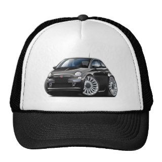 Fiat 500 Black Car Hats