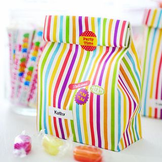10 treat bags with sticker seals by 3 blonde bears