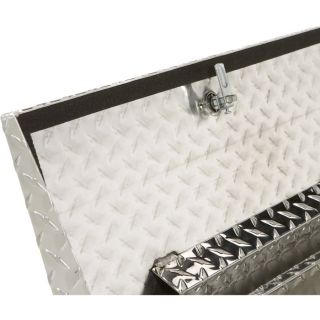 Aluminum Flush-Mount Side-Bin Truck Box — Diamond Plate, 48 1/2in.L x 12 1/2in.W x 10 1/2in.H  Side Mount Boxes