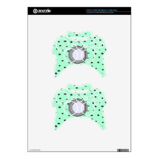 Omni dots mint green xbox 360 controller skin