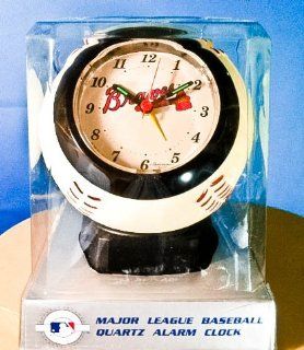 Sportstime Atlanta Braves MLB Baseball Desk Alarm Clock  
