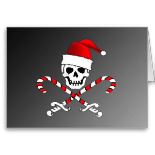Pirate Jolly Roger Santa Christmas Card
