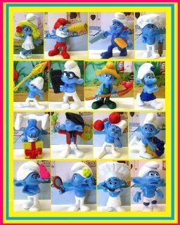 2011 SMURFS THE MOVIE EXCLUSIVE FIGURE SET OF 16 SMURF CHARACTER TOYS Toys & Games