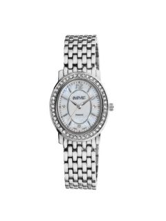Womens Silver, Crystal, & Diamond Watch by August Steiner