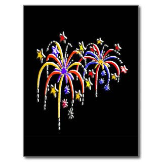 Fireworks Post Card