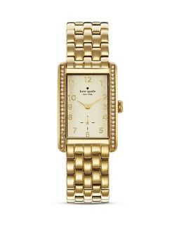 kate spade new york Stainless Cooper Grand with Crystal Bezel Wach, 25mm x 38mm's