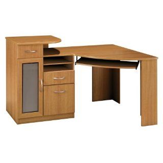 BUSH FURNITURE Bush Furniture Vantage Pure Corner Desk, 48 Inch, White   Home Office Desks