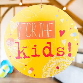 for the kids circle sign by rachael taylor