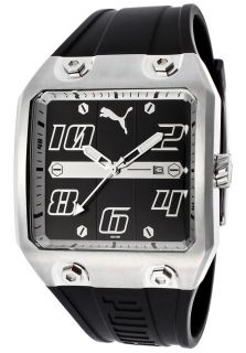 Puma PU102211002  Watches,Mens Take Pole Position Black Dial Black Silicone, Casual Puma Quartz Watches