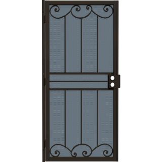 Gatehouse Sonoma Bronze Steel Security Door (Common 32 in x 80 in; Actual 35 in x 81 in)