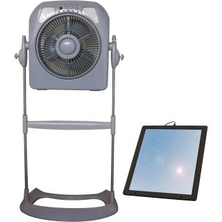 Sunforce Solar Fan with Light — Model# 351CS80VCB  Ventilation