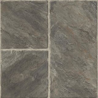 Armstrong Stones & Ceramics 15.94 in W x 3.98 ft L Castilian Block Pizarra Embossed Laminate Tile and Stone Planks