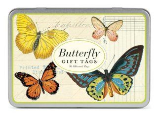 Cavallini Gift Tags Butterflies, 36 Assorted Gift Tags
