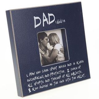 dad picture frame by little red heart
