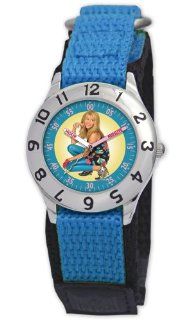 Disney Kids' D024S502 Hannah Montana Time Teacher Blue Velcro Watch Watches