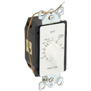 NSI Industries Tork A502HHW Spring Wound Auto Off In Wall Time Switch with Hold, 2 Hours Timer Length, White Electronic Photo Detectors